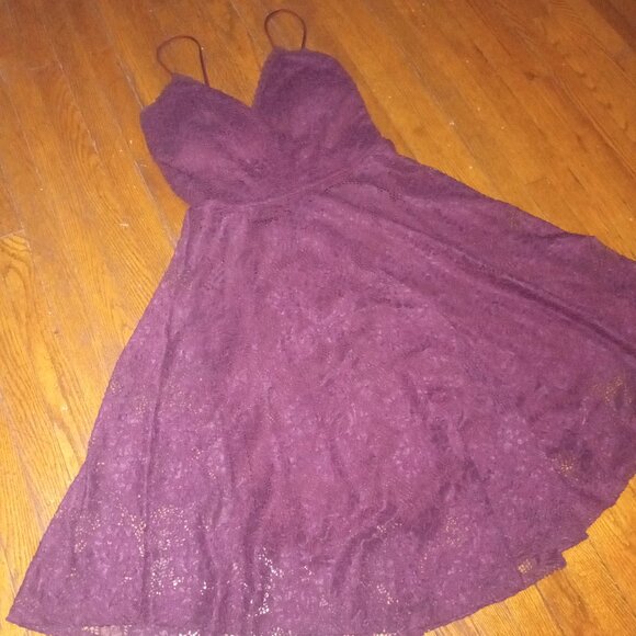 Lace Dress by OLIVE TREE in aubergine fairyGrunge dress - Picture 5 of 6